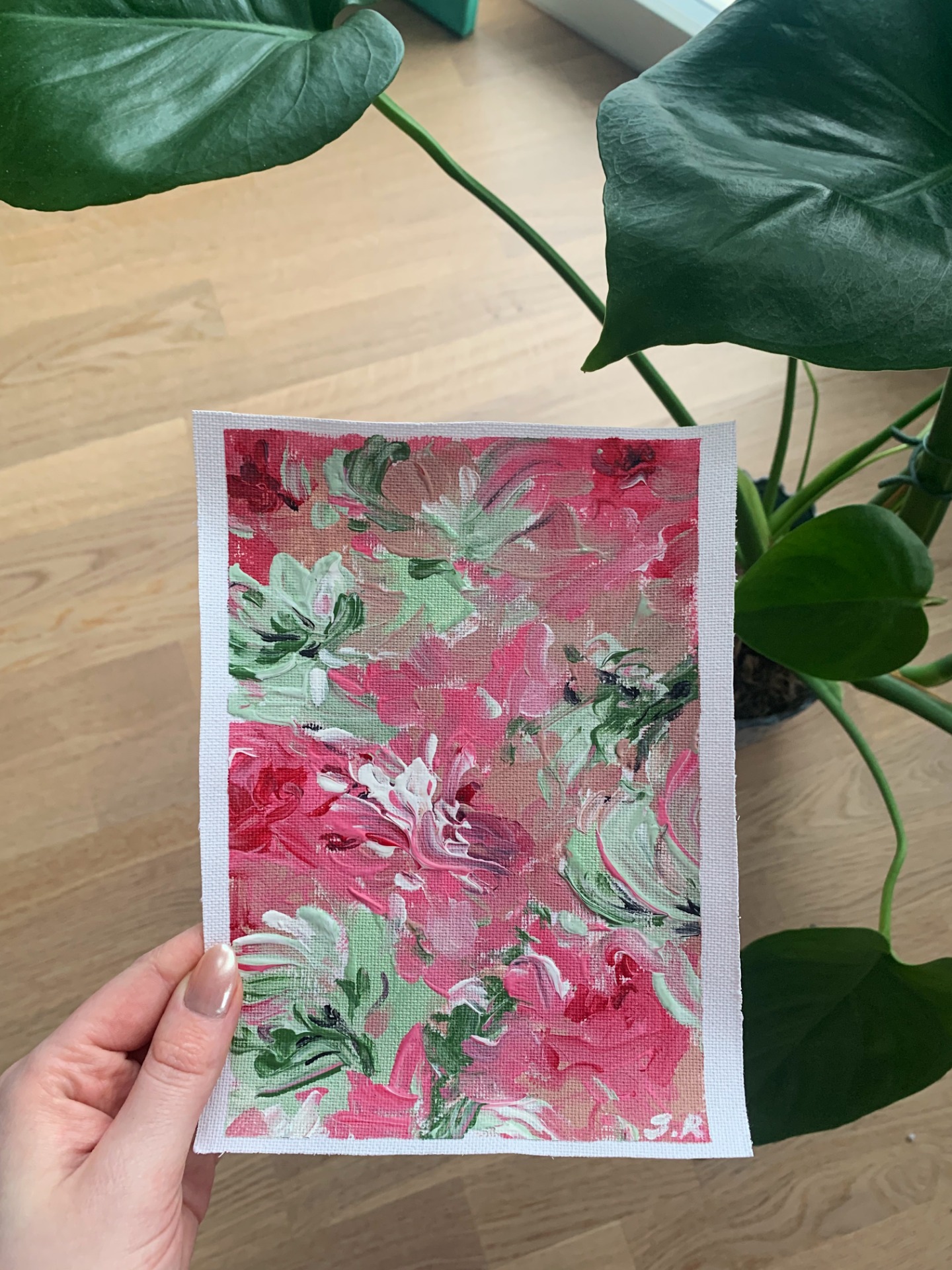 Flora (15 x 20 cm, akryyli kankaalla) 11